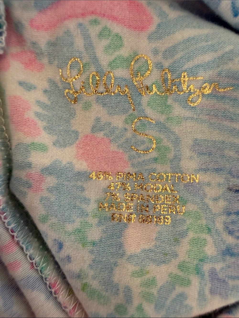 Lilly Pulitzer Vibrant Coral Reef Women’s Tank Top - Blue, Pink, Green size s - Picture 14 of 15